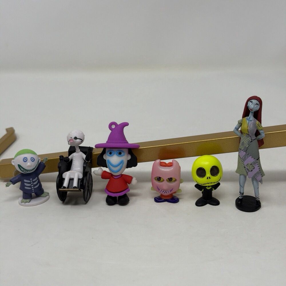 Disney Nightmare Before Christmas Mini Figure Lot Sally Jack Halloween Toys